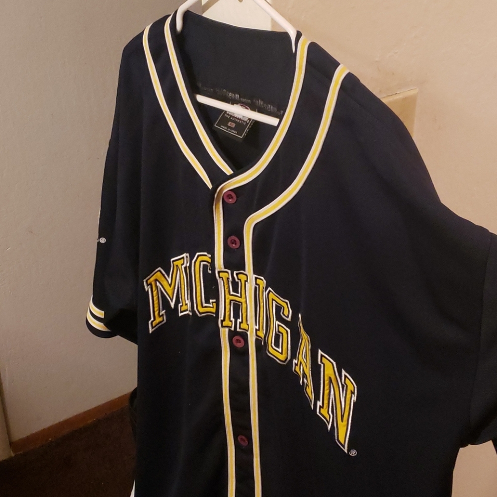 MICHIGAN college Baseball jersey XXL